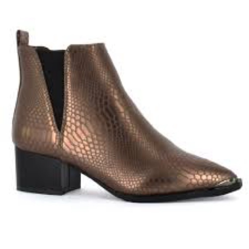 Women’s Seven7 Madison Python Pointed Brown Vegan… - image 2